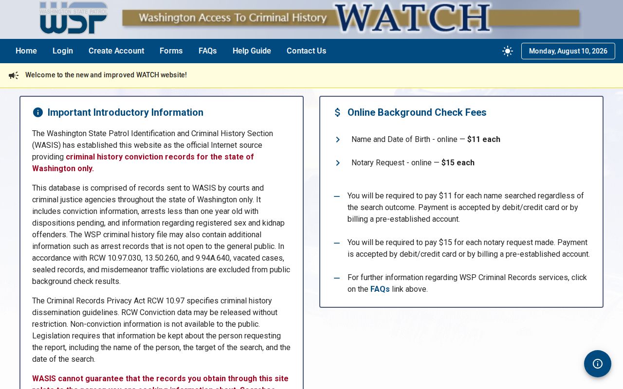 Franklin County criminal history WATCH background check search