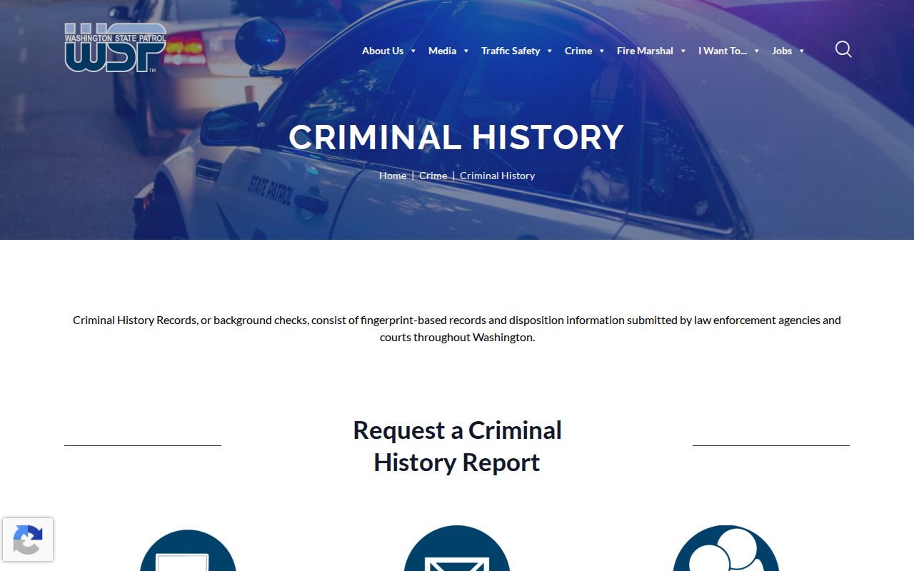 Franklin County criminal record review through Washington State Patrol